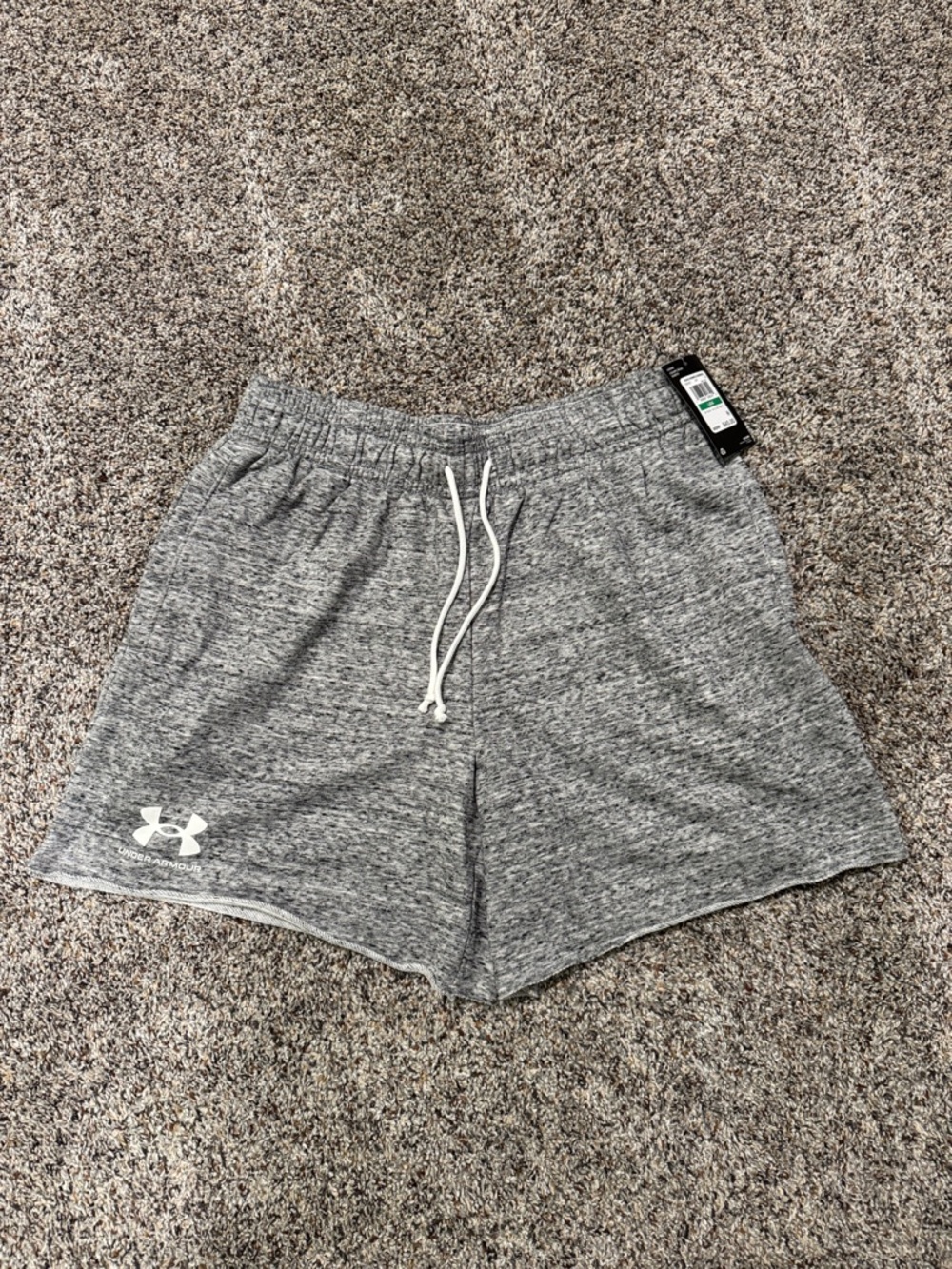 Under Armour Gray Heather Athletic Drawstring Shorts - FAST SHIP